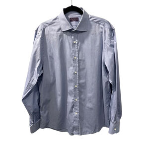 Ralph Lauren Purple Label Long Sleeve Button Up Shirt Size 17 XL Italy Cotton